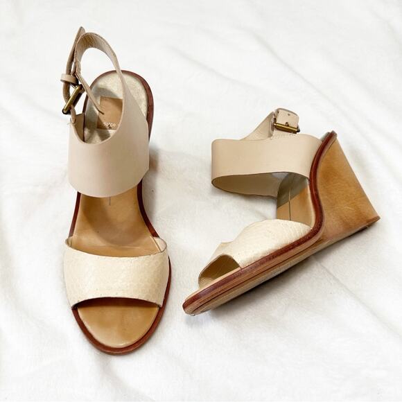 Dolce Vita tan wedge sandals leather size 7 - Picture 2 of 10
